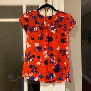 Banana Republic Petite Floral Blouse